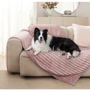 Waterproof Pet Blanket for Large Dogs & Cats - Reversible Twin (60x80") Pink